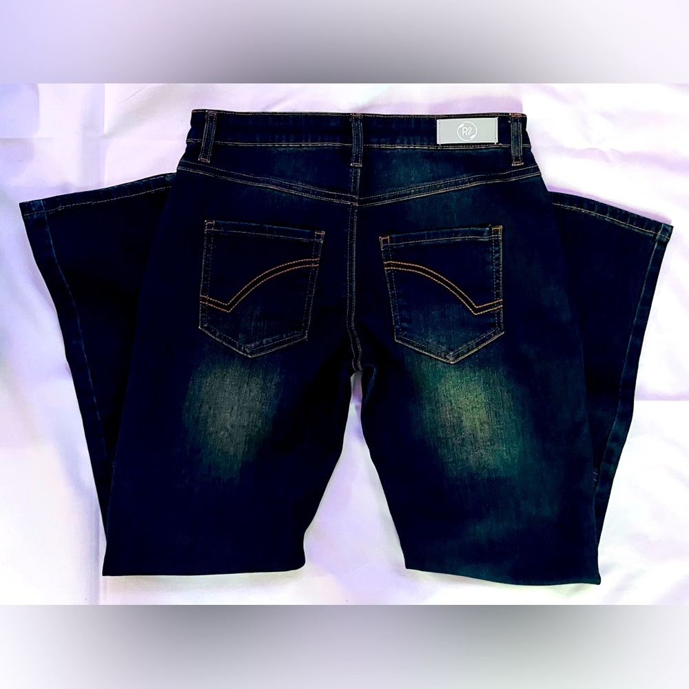 Boys Size 14 Slim Moto Ring of Fire Jeans